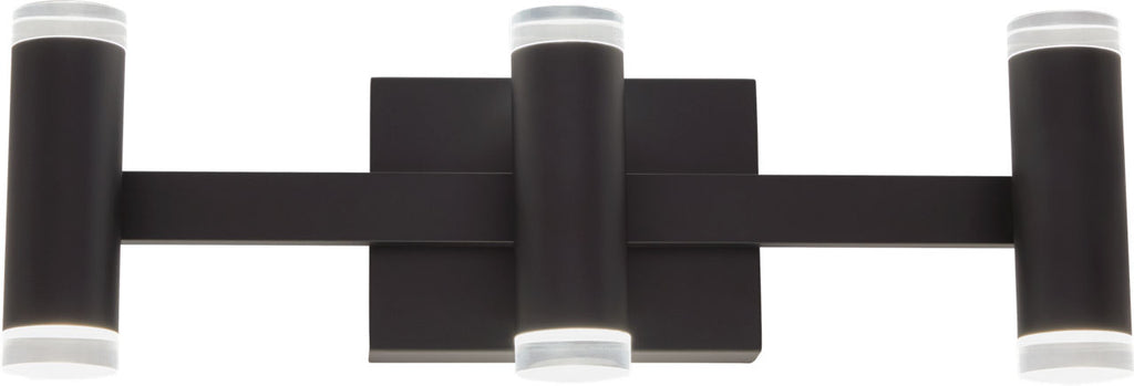 Dobson II 3-Light Bath 3-Lite Shallow Matte Black 3000K 90 CRI LED 3000k 120v