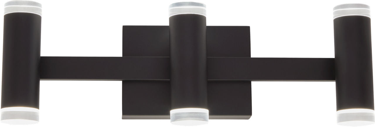 Dobson II 3-Light Bath 3-Lite Shallow Matte Black 3000K 90 CRI LED 3000k 120v