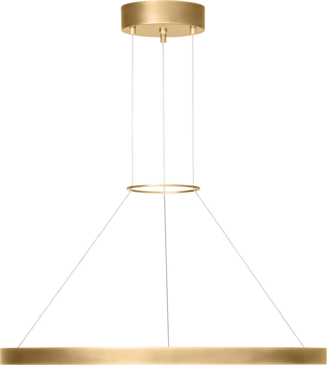 Fiama 24 Suspension 24" Diameter Plated Brass 3500K 90 CRI LED 3500k 120-277V unv