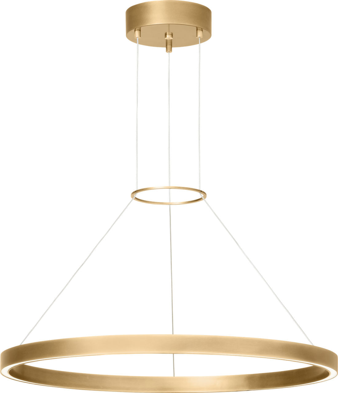 Fiama 24 Suspension 24" Diameter Plated Brass 3500K 90 CRI LED 3500k 120-277V unv