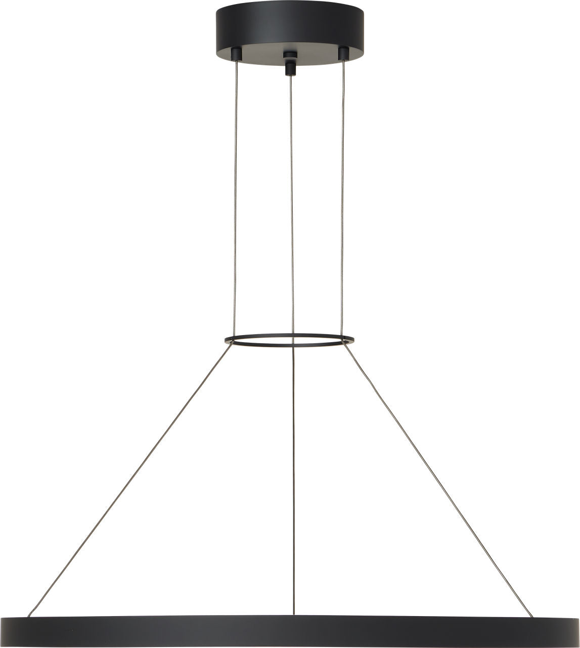 Fiama 24 Suspension 24" Diameter Matte Black LED 3000K 90 CRI90 cri 3000k 120v-277v unv