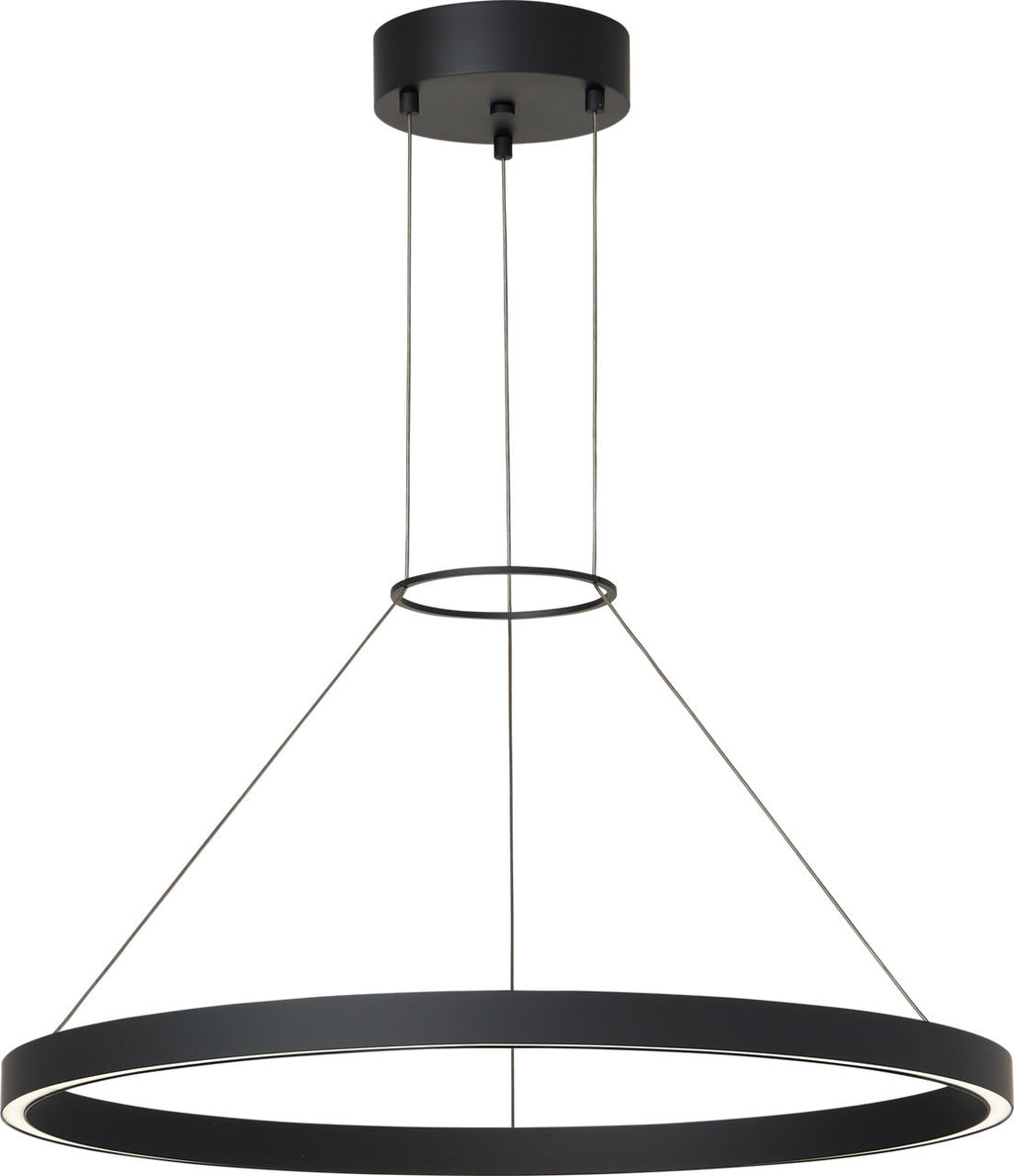 Fiama 24 Suspension 24" Diameter Matte Black LED 3000K 90 CRI90 cri 3000k 120v-277v unv