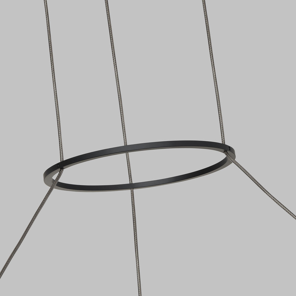 Fiama 30 Suspension 30" Diameter Matte Black LED 3500K 90 CRI90 cri 3500k 120v-277v unv
