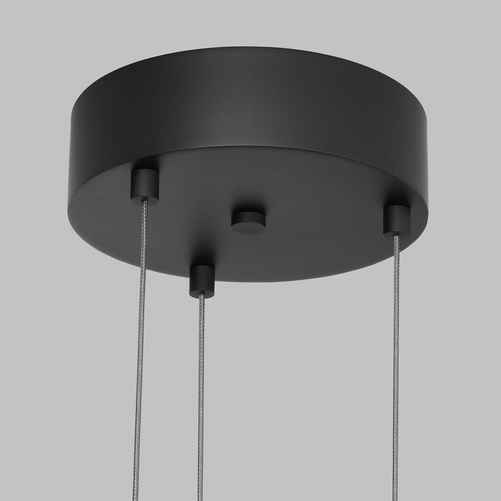 Fiama 30 Suspension 30" Diameter Matte Black LED 3500K 90 CRI90 cri 3500k 120v-277v unv