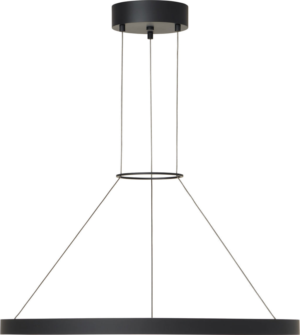 Fiama 30 Suspension 30" Diameter Matte Black LED 3000K 90 CRI90 cri 3000k 120v-277v unv