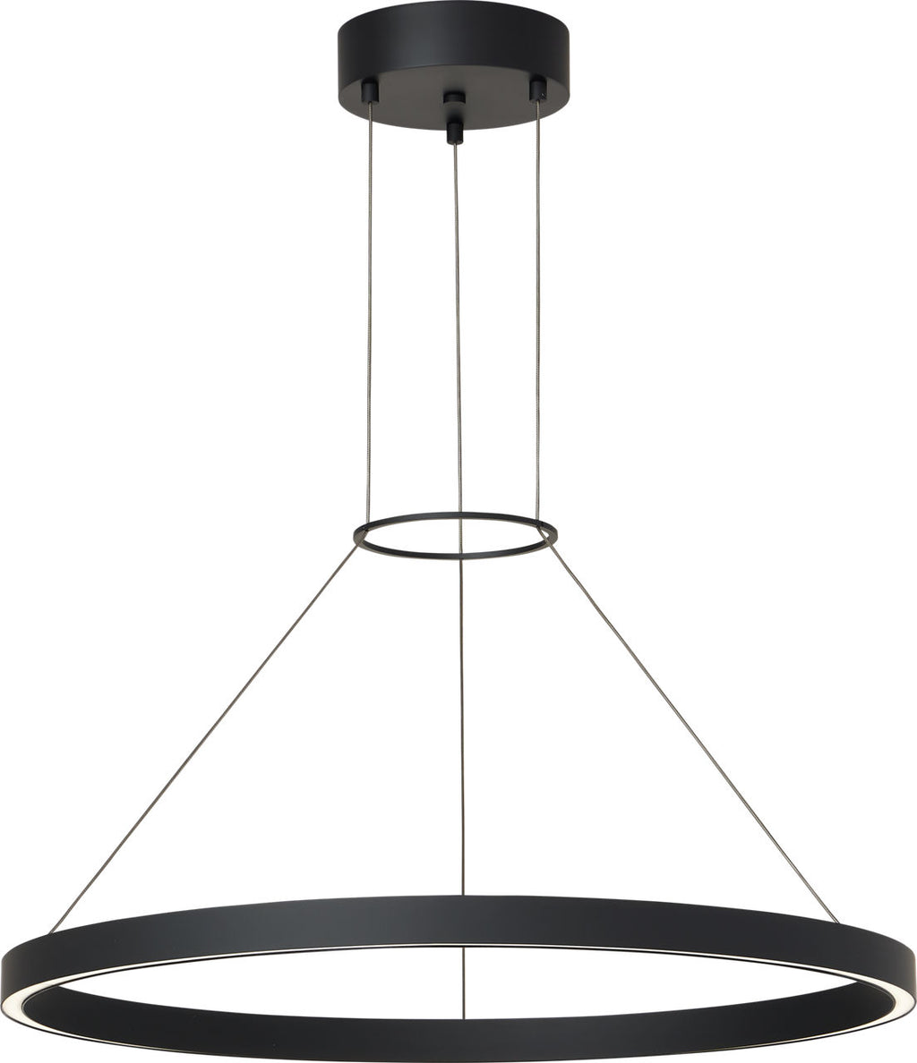 Fiama 30 Suspension 30" Diameter Matte Black LED 3500K 90 CRI90 cri 3500k 120v-277v unv