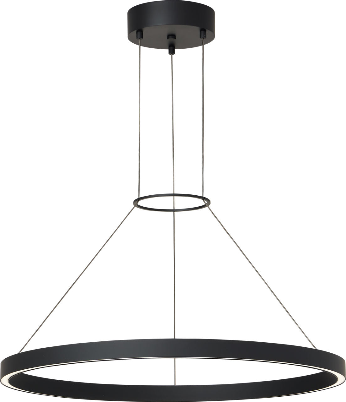 Fiama 30 Suspension 30" Diameter Matte Black LED 3500K 90 CRI90 cri 3500k 120v-277v unv