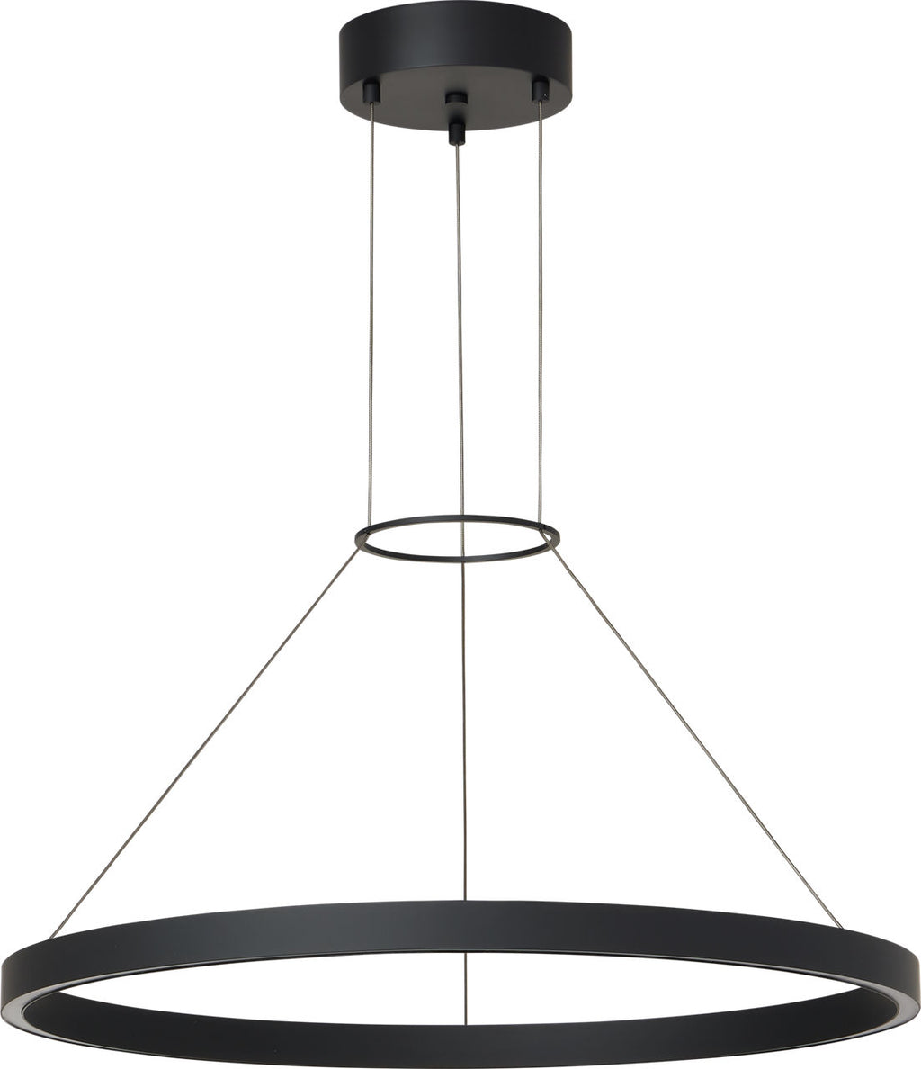Fiama 30 Suspension 30" Diameter Matte Black LED 3000K 90 CRI90 cri 3000k 120v-277v unv