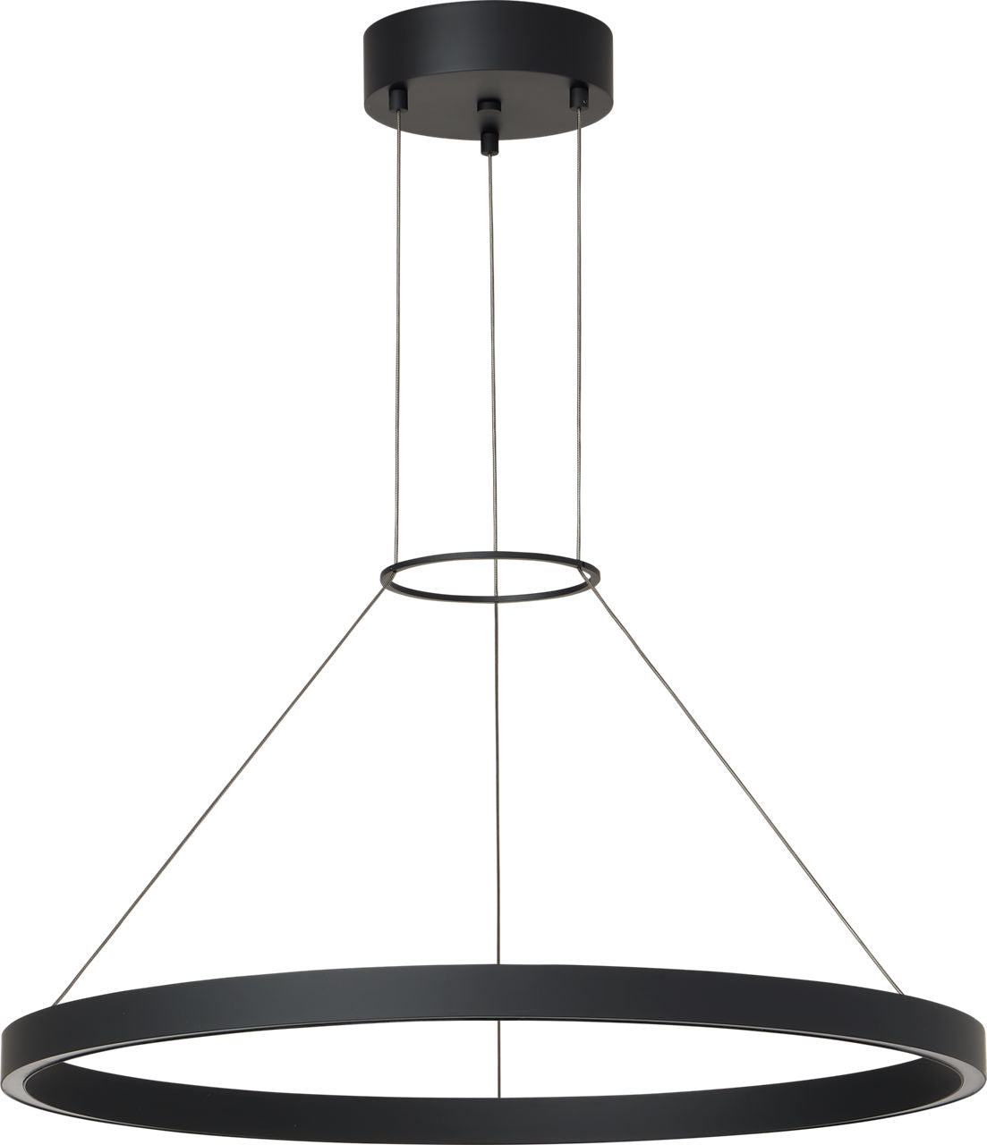 Fiama 30 Suspension 30" Diameter Matte Black LED 3000K 90 CRI90 cri 3000k 120v-277v unv