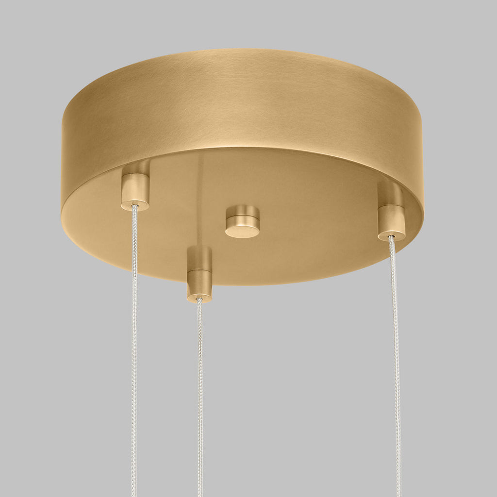 Fiama 30 Suspension 30" Diameter plated brass LED 3500K 90 CRI90 cri 3500k 120v-277v unv
