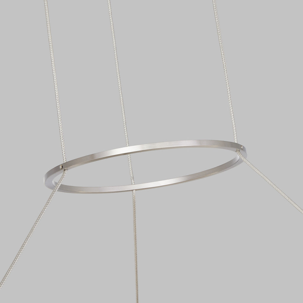 Fiama 30 Suspension 30" Diameter Satin Nickel LED 3000K 90 CRI90 cri 3000k 120v-277v unv