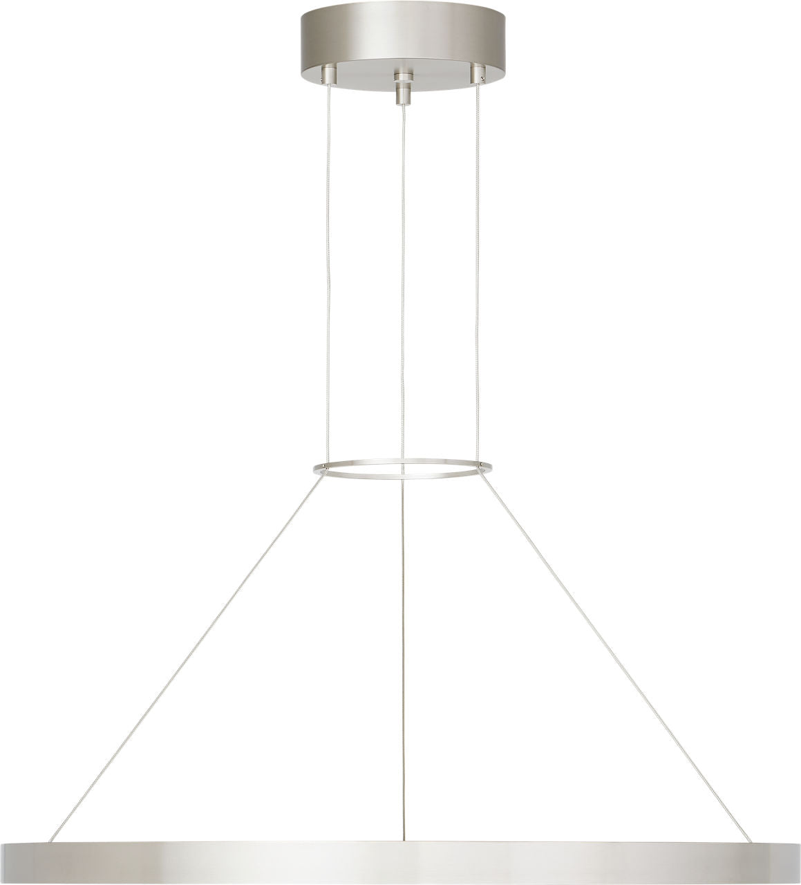 Fiama 30 Suspension 30" Diameter Satin Nickel LED 3000K 90 CRI90 cri 3000k 120v-277v unv