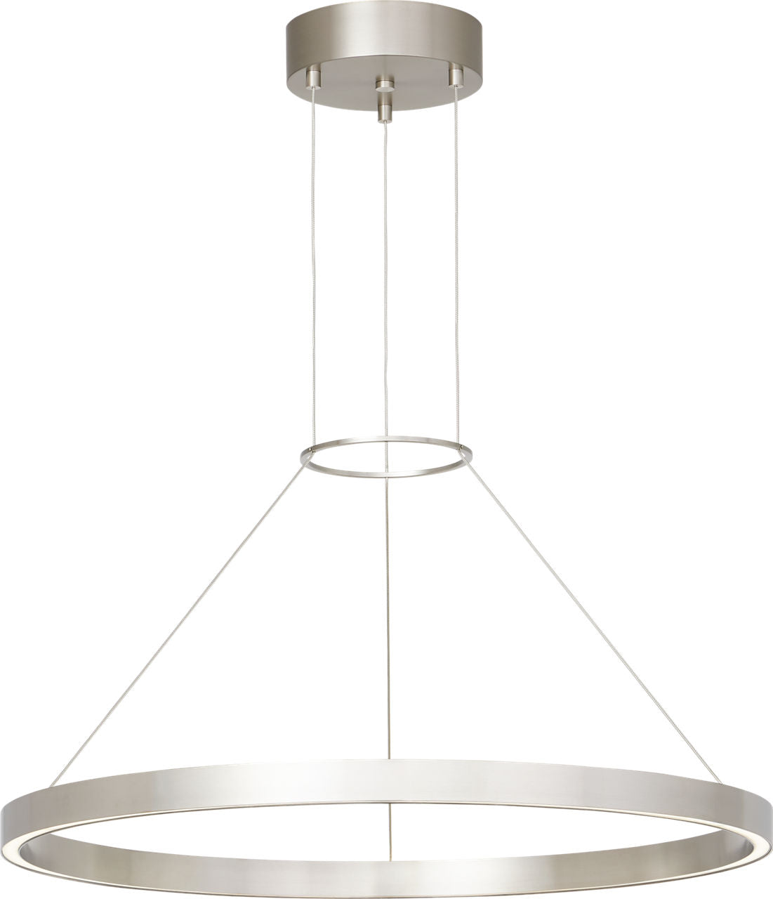 Fiama 30 Suspension 30" Diameter Satin Nickel LED 3000K 90 CRI90 cri 3000k 120v-277v unv