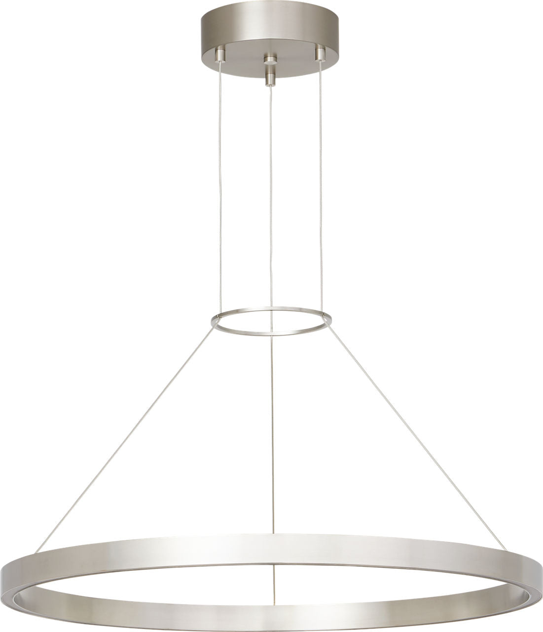 Fiama 30 Suspension 30" Diameter Satin Nickel LED 3000K 90 CRI90 cri 3000k 120v-277v unv