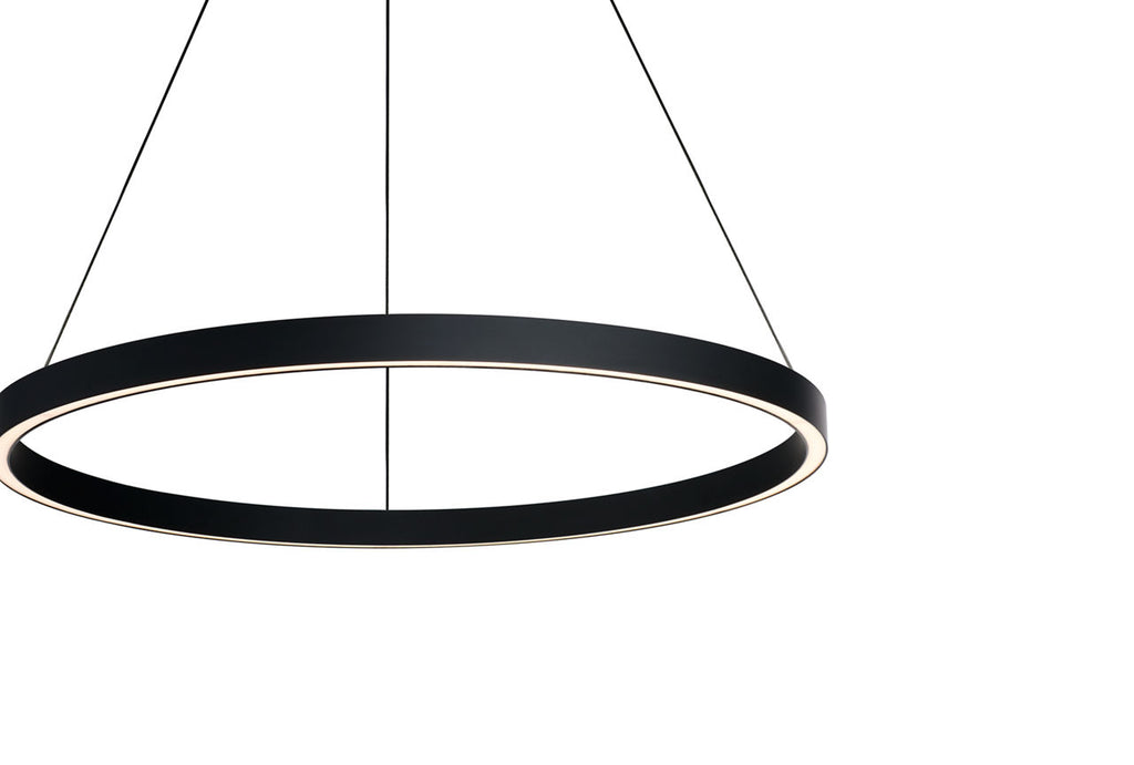 Fiama 30 Suspension 30" Diameter Matte Black LED 3000K 90 CRI90 cri 3000k 120v-277v unv
