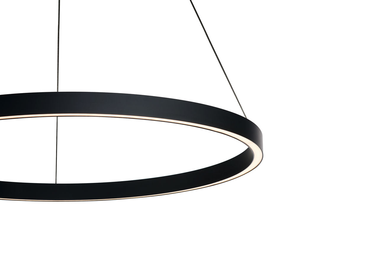 Fiama 30 Suspension 30" Diameter Matte Black LED 3000K 90 CRI90 cri 3000k 120v-277v unv