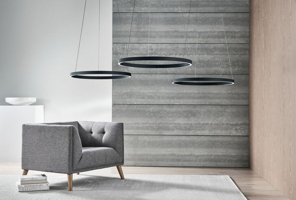 Fiama 30 Suspension 30" Diameter plated brass LED 3500K 90 CRI90 cri 3500k 120v-277v unv
