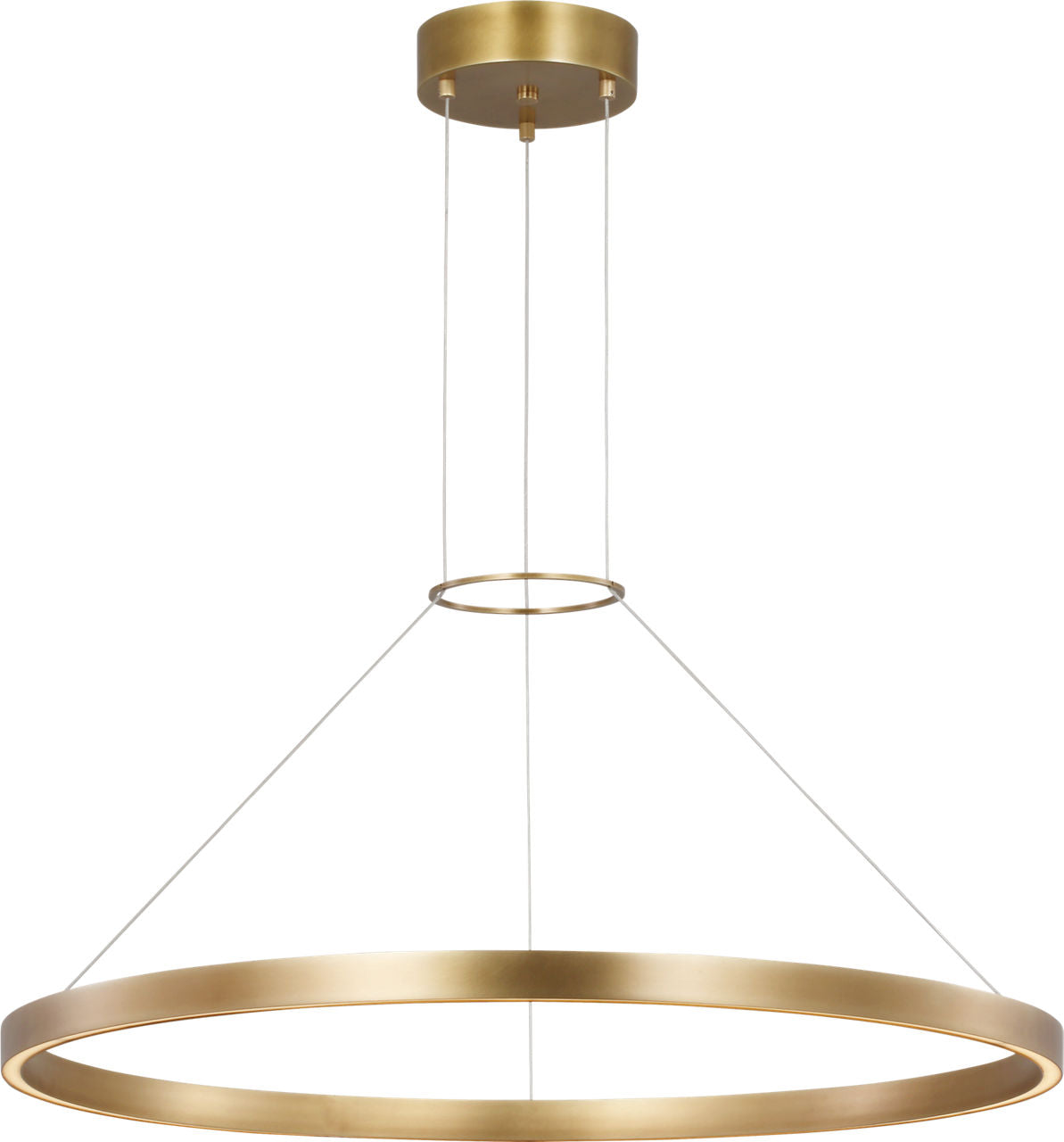 Fiama 30 Suspension 30" Diameter plated brass LED 3500K 90 CRI90 cri 3500k 120v-277v unv