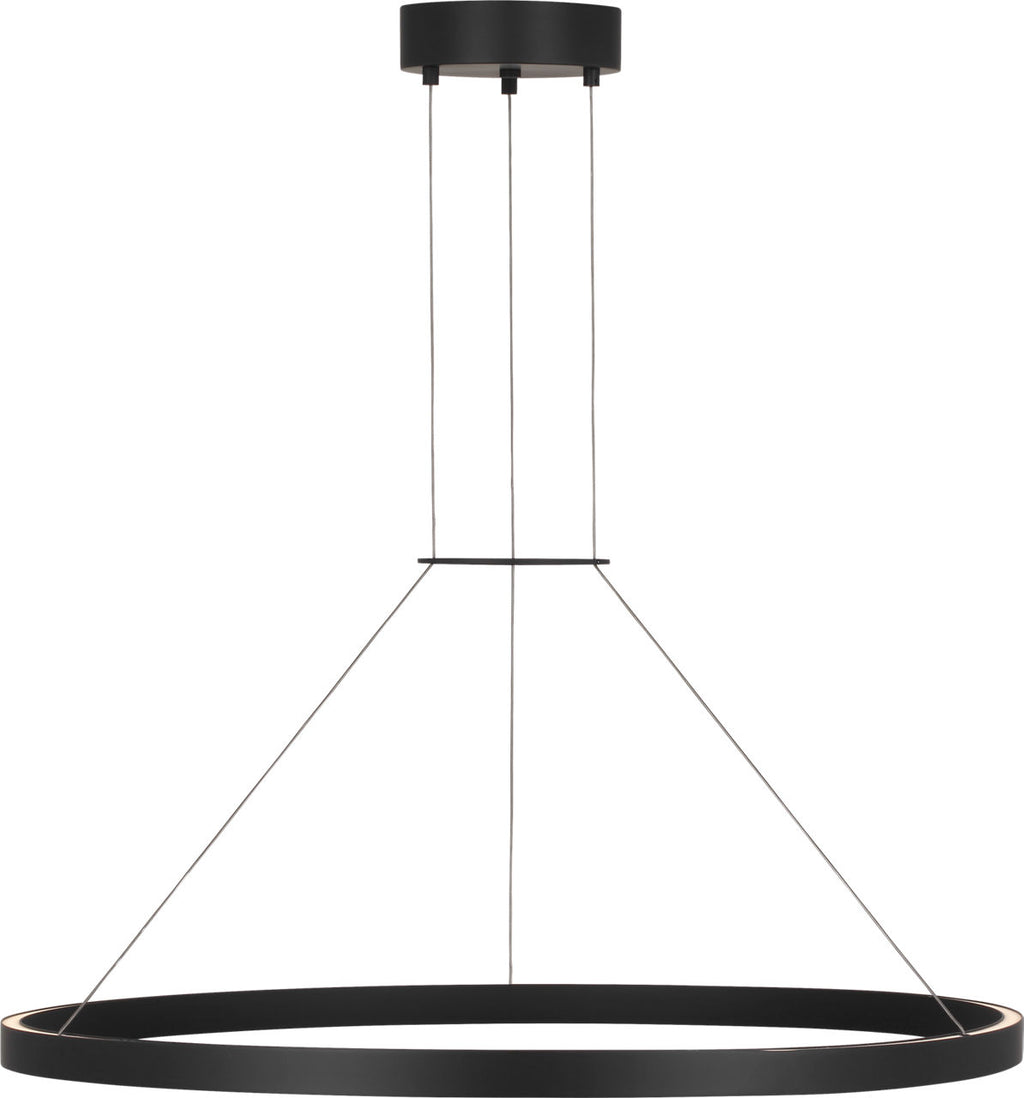 Fiama 30 Suspension 30" Diameter Matte Black LED 3000K 90 CRI90 cri 3000k 120v-277v unv