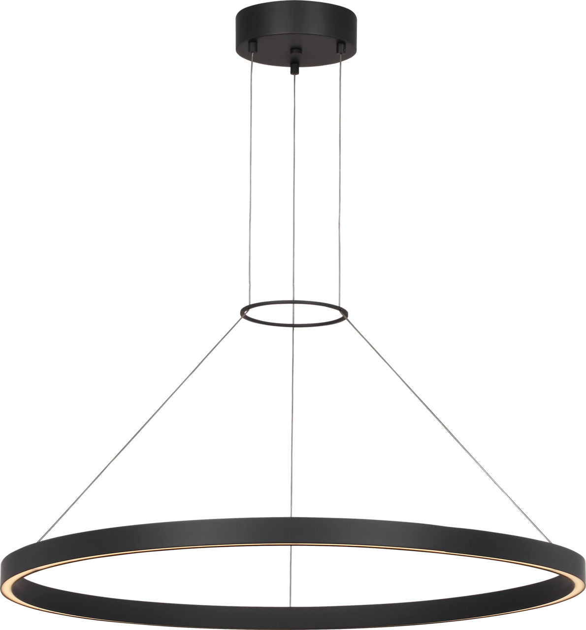 Fiama 30 Suspension 30" Diameter Matte Black LED 3000K 90 CRI90 cri 3000k 120v-277v unv
