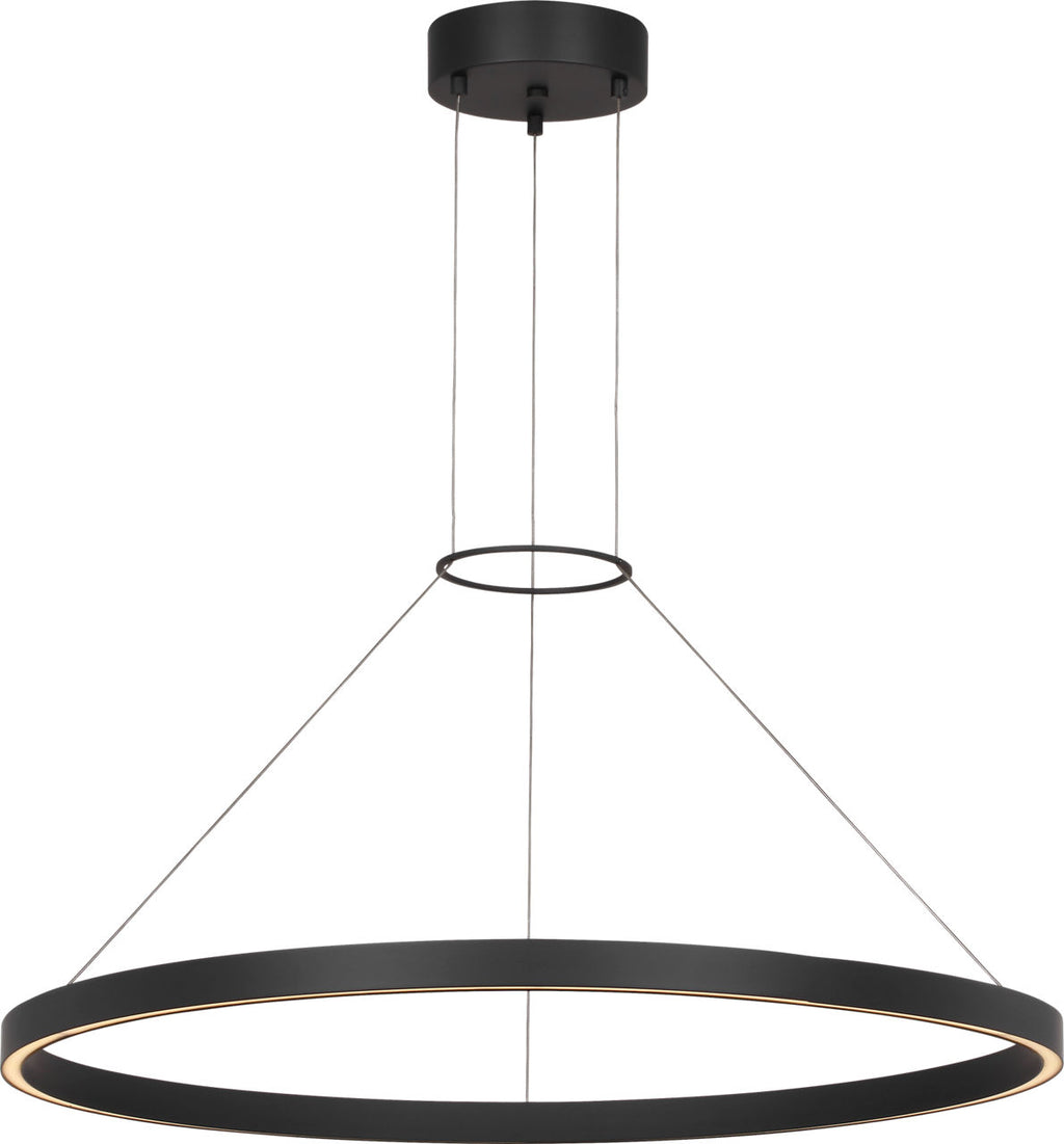 Fiama 30 Suspension 30" Diameter Matte Black LED 3500K 90 CRI90 cri 3500k 120v-277v unv