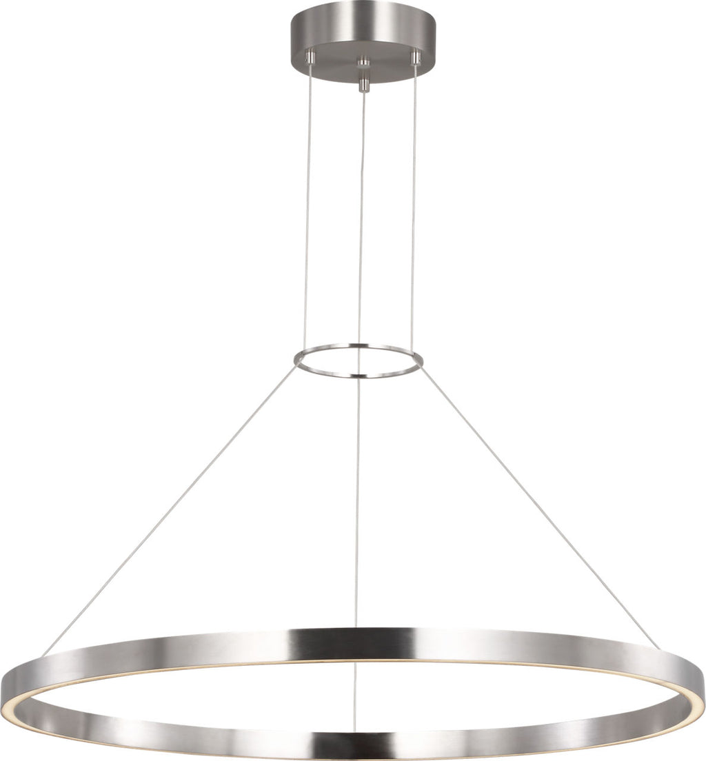 Fiama 30 Suspension 30" Diameter Satin Nickel LED 3000K 90 CRI90 cri 3000k 120v-277v unv