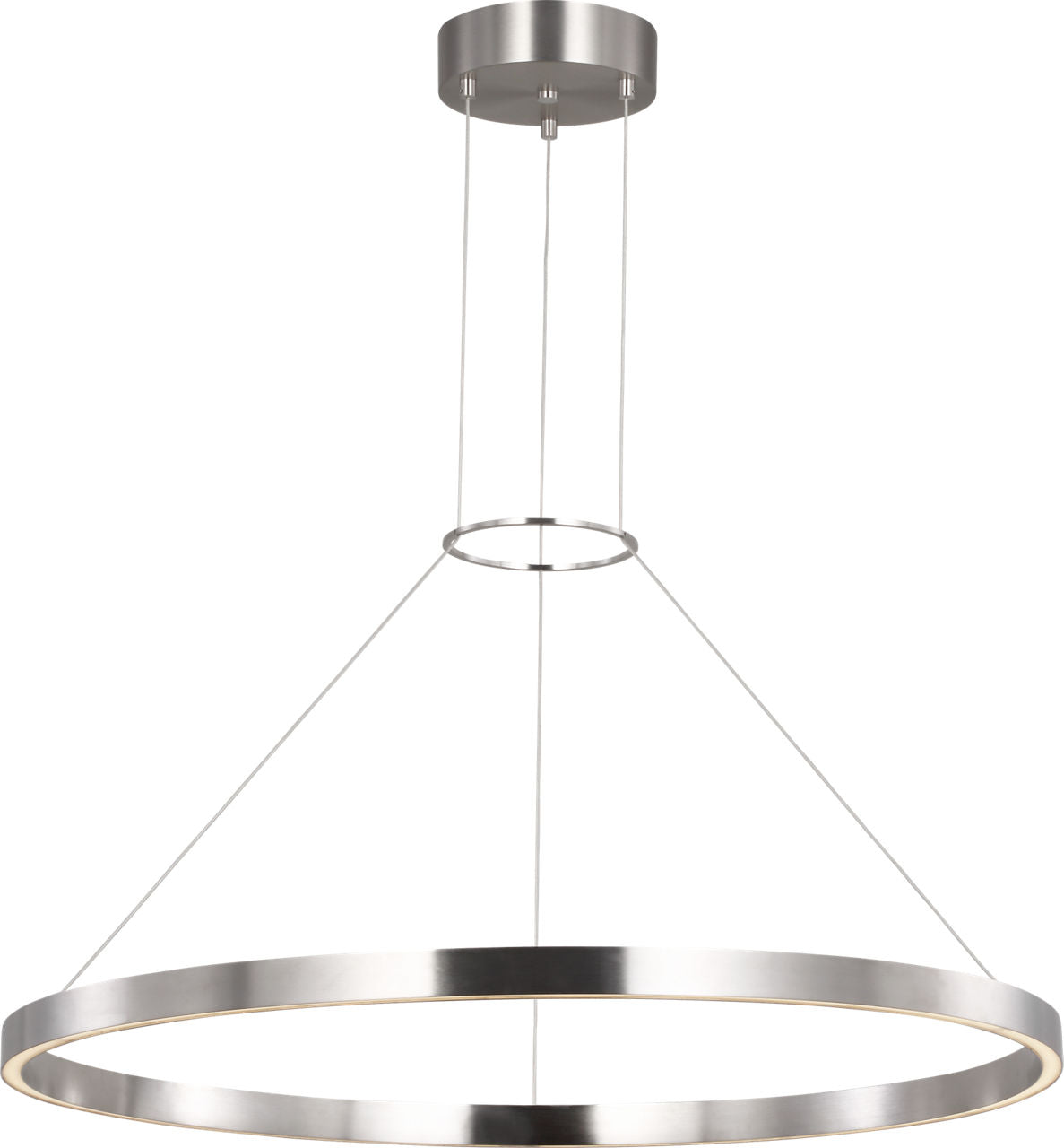 Fiama 30 Suspension 30" Diameter Satin Nickel LED 3000K 90 CRI90 cri 3000k 120v-277v unv