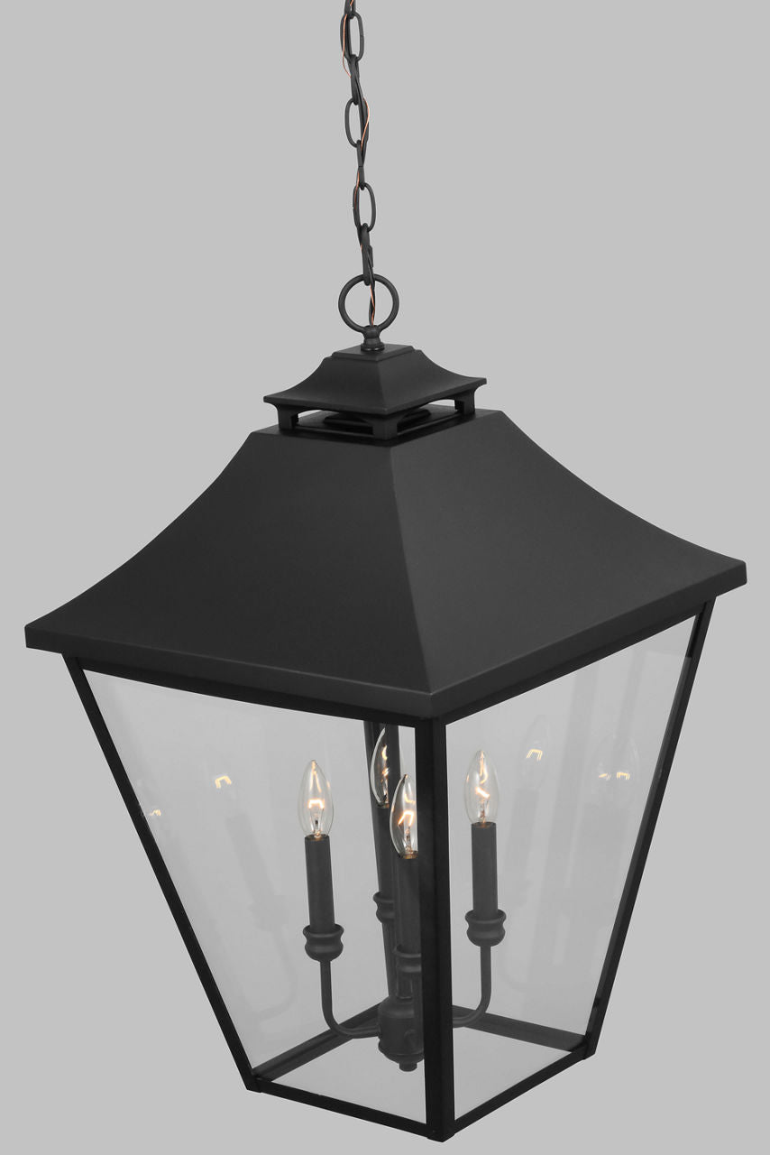 Galena Large Pendant Textured Black
