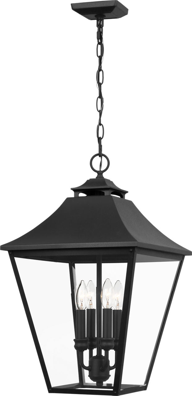 Galena Small Pendant Textured Black