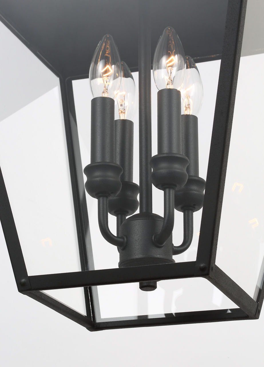 Galena Small Pendant Textured Black