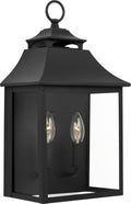 Galena Pocket Wall Lantern Textured Black