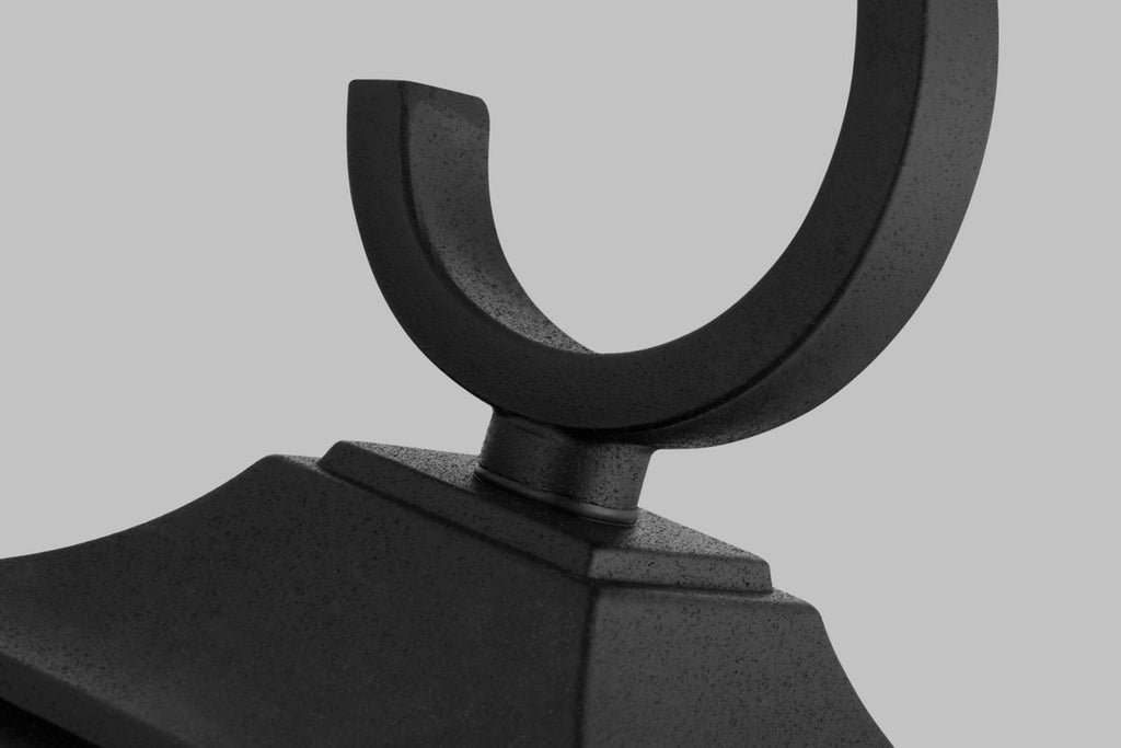 Galena Small Lantern Textured Black