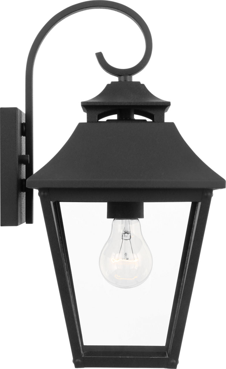 Galena Small Lantern Textured Black