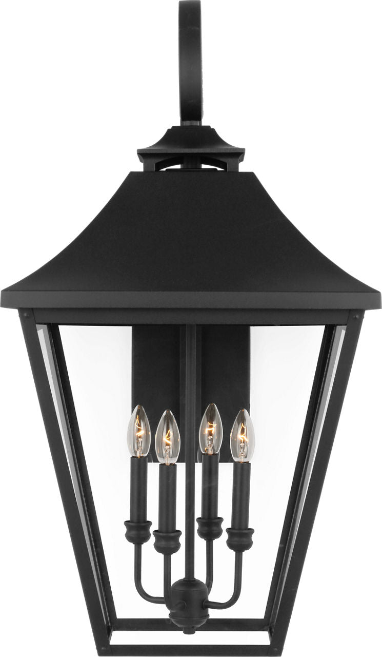 Galena Extra Large Lantern Textured Black