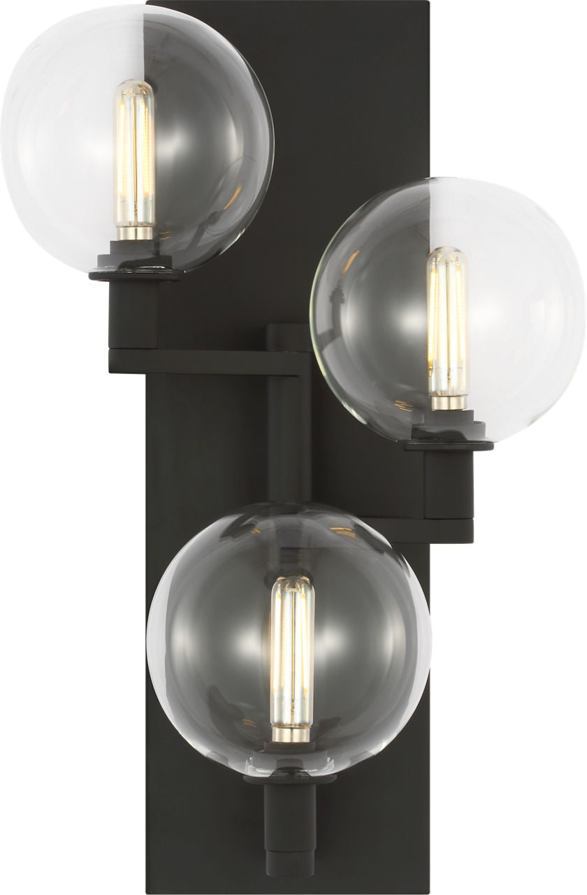 Gambit Triple Wall Triple Clear Nightshade Black Bulb Not Included
