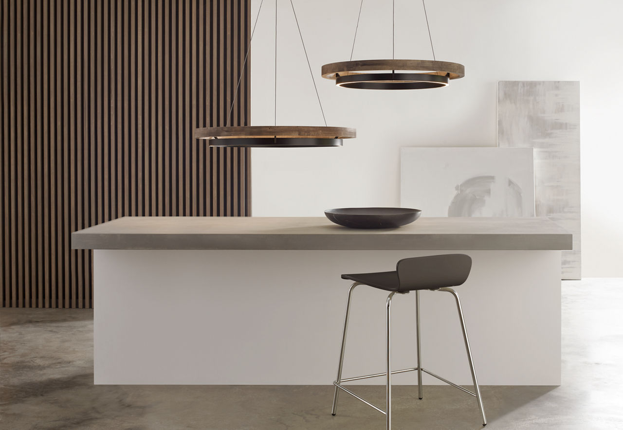 Grace 30 Chandelier 30" Diameter Matte Black/weathered oak wood 3500K 90 CRI integrated led 90 cri 3500k 120v
