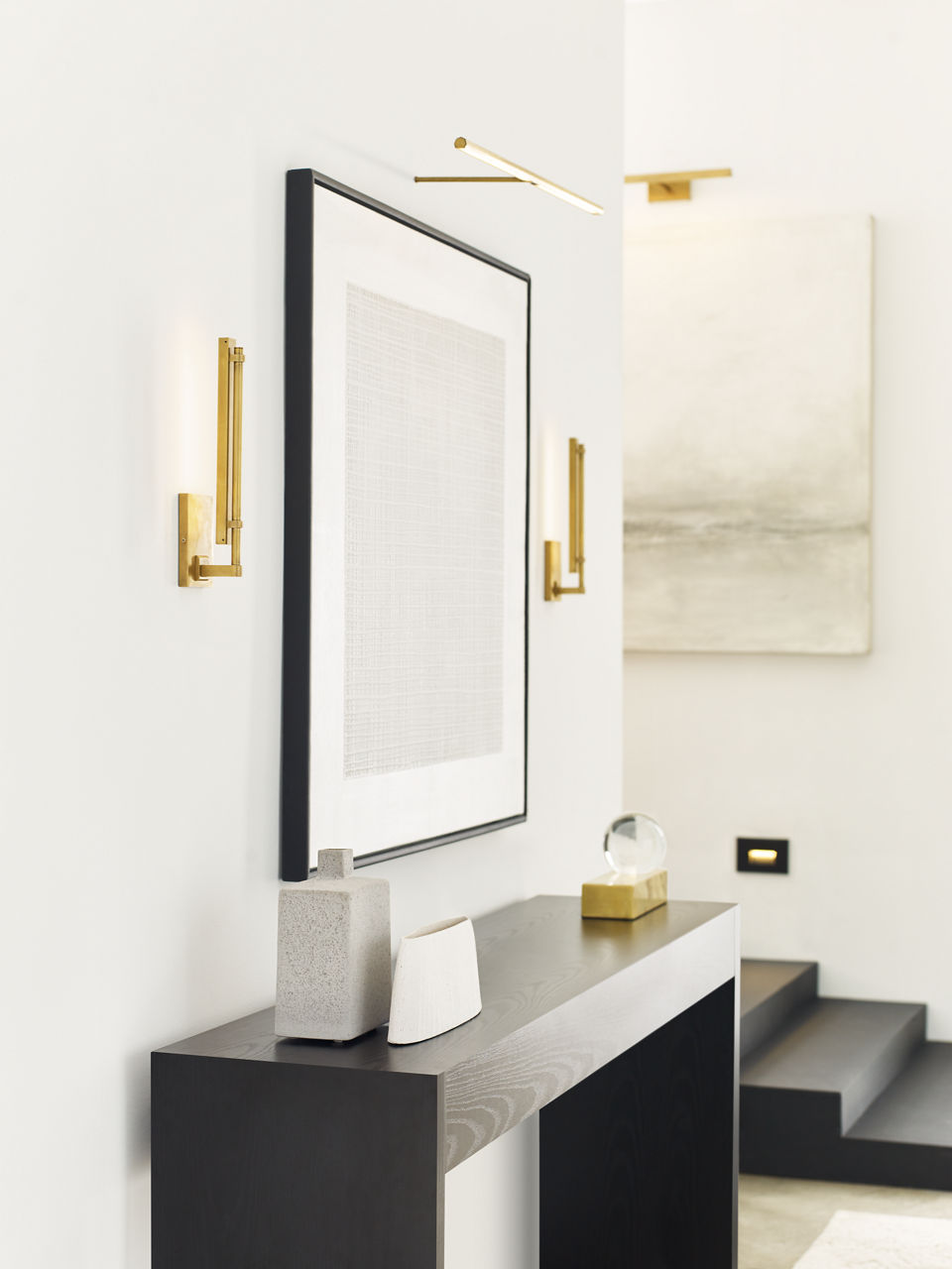Kal Small Sconce Natural Brass 3000K 90 CRI integrated led 90 cri 3000k 120v