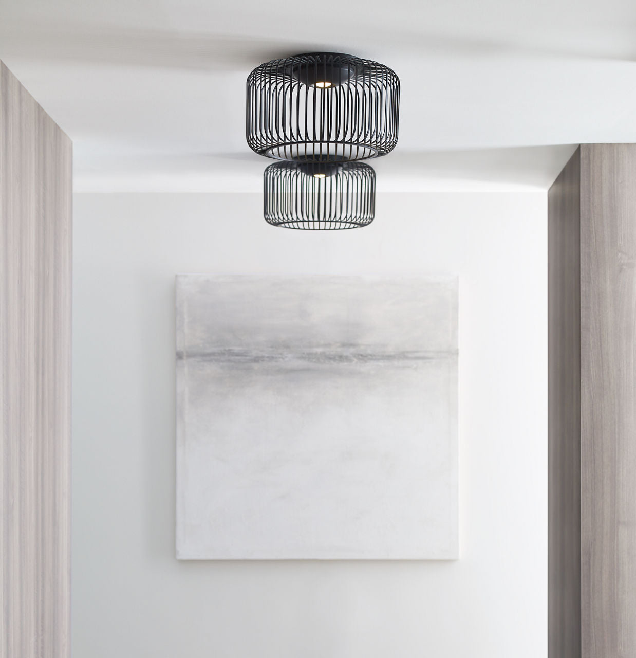 Kai 15 Flush Mount Nightshade Black 3000K 90 CRI integrated led 90 cri 3000k 120v