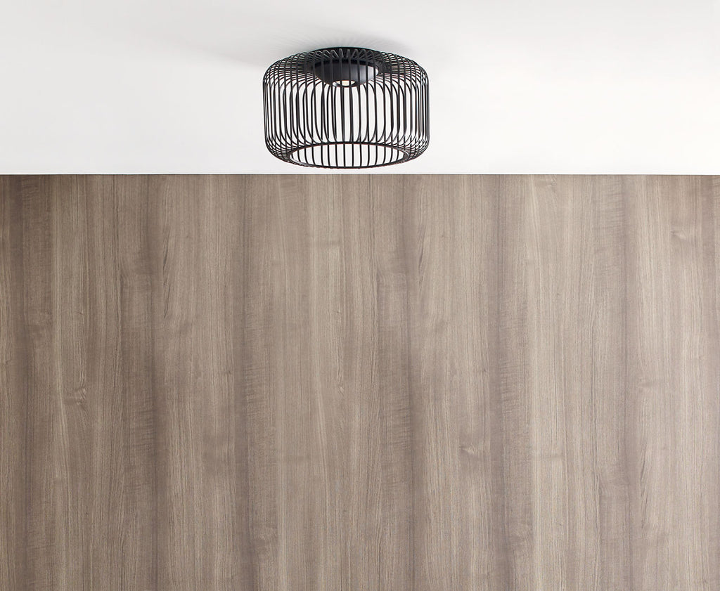 Kai 15 Flush Mount Nightshade Black 3000K 90 CRI integrated led 90 cri 3000k 120v