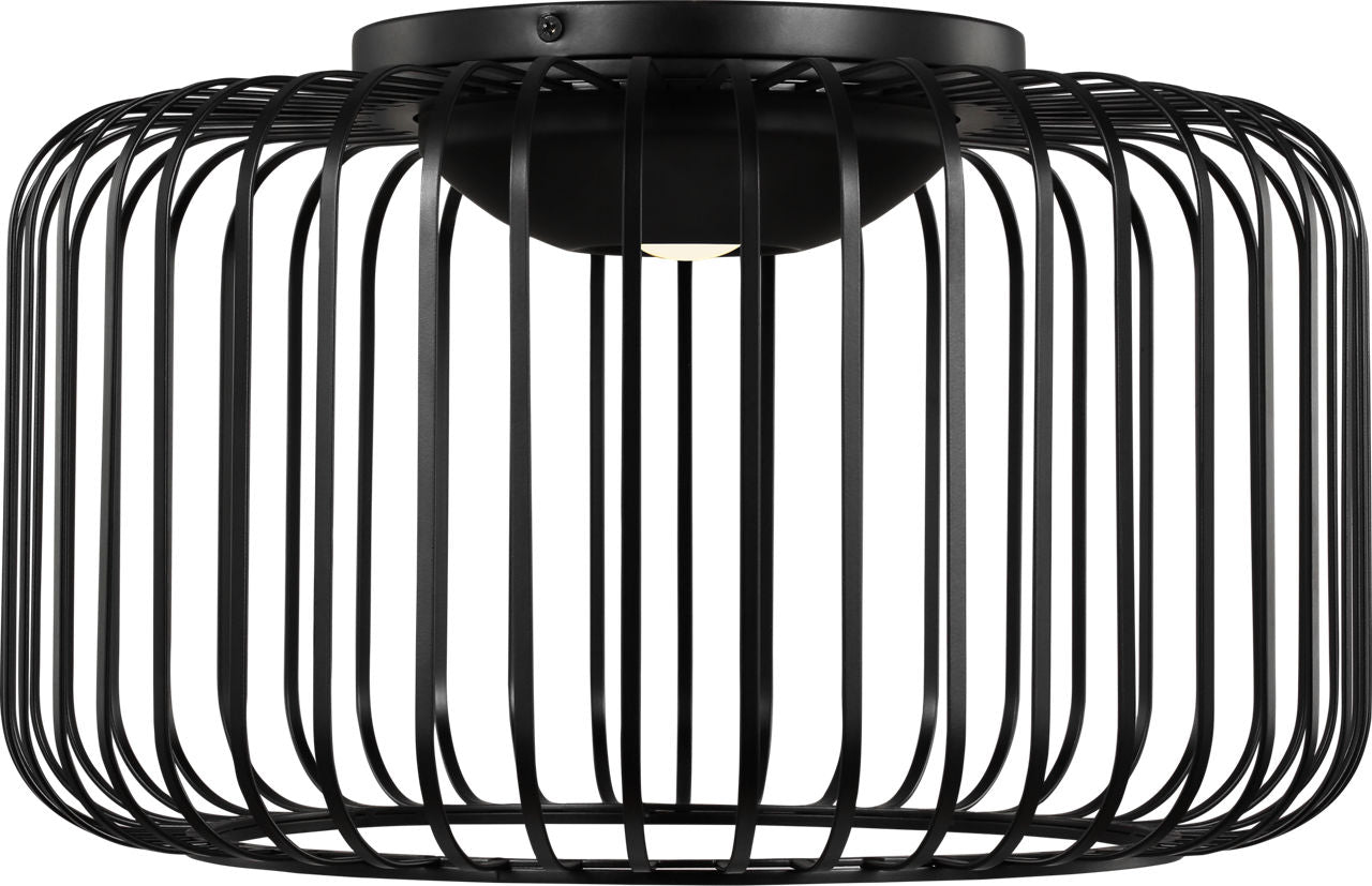 Kai 15 Flush Mount Nightshade Black 3000K 90 CRI integrated led 90 cri 3000k 120v