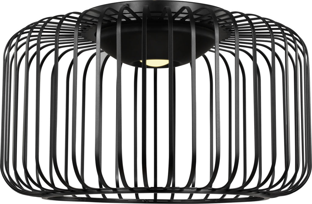 Kai 15 Flush Mount Nightshade Black 3000K 90 CRI integrated led 90 cri 3000k 120v