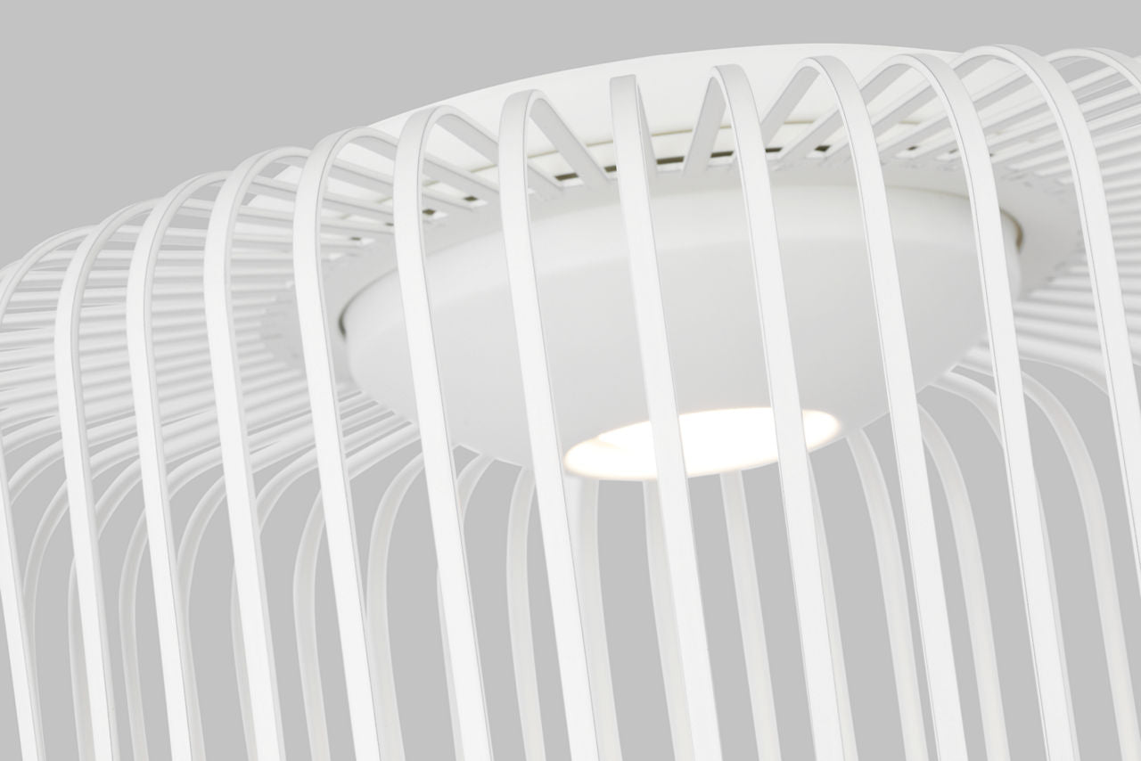Kai 15 Flush Mount Matte White LED 90 CRI 3000K 120V