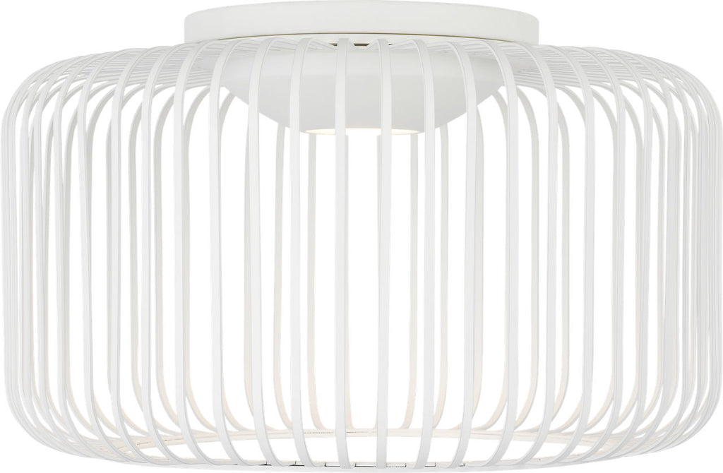 Kai 15 Flush Mount Matte White LED 90 CRI 3000K 120V