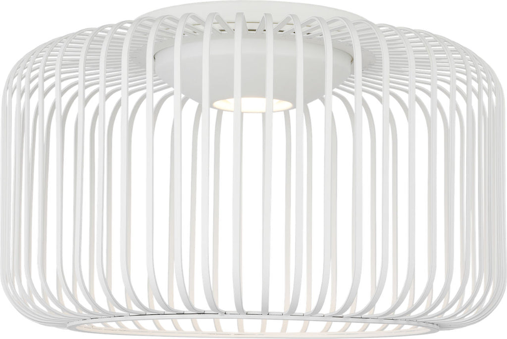 Kai 15 Flush Mount Matte White LED 90 CRI 3000K 120V