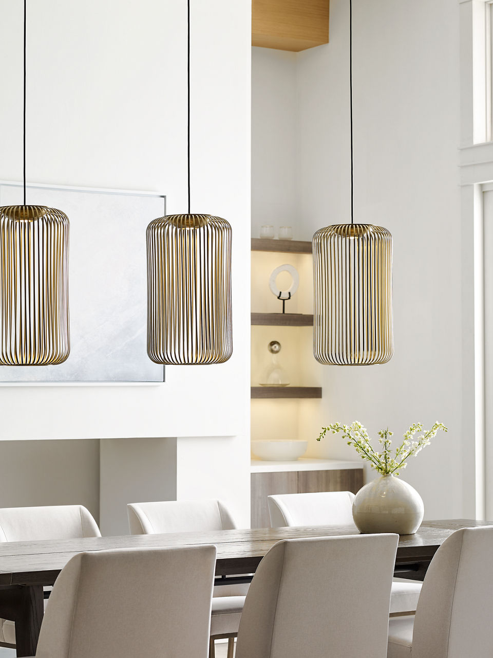 Kai 1 Pendant plated brass 3000K 90 CRI integrated led 90 cri 3000k 120v