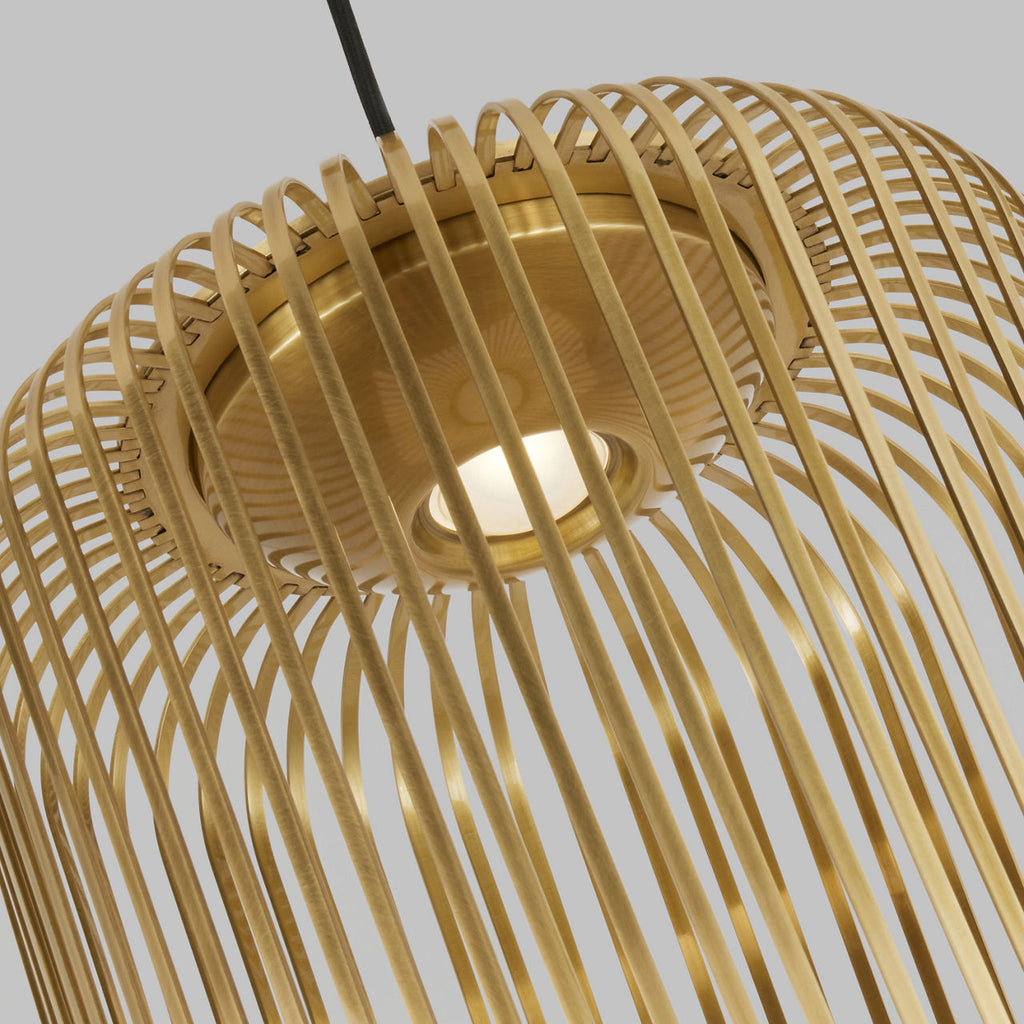 Kai 1 Pendant plated brass 3000K 90 CRI integrated led 90 cri 3000k 120v