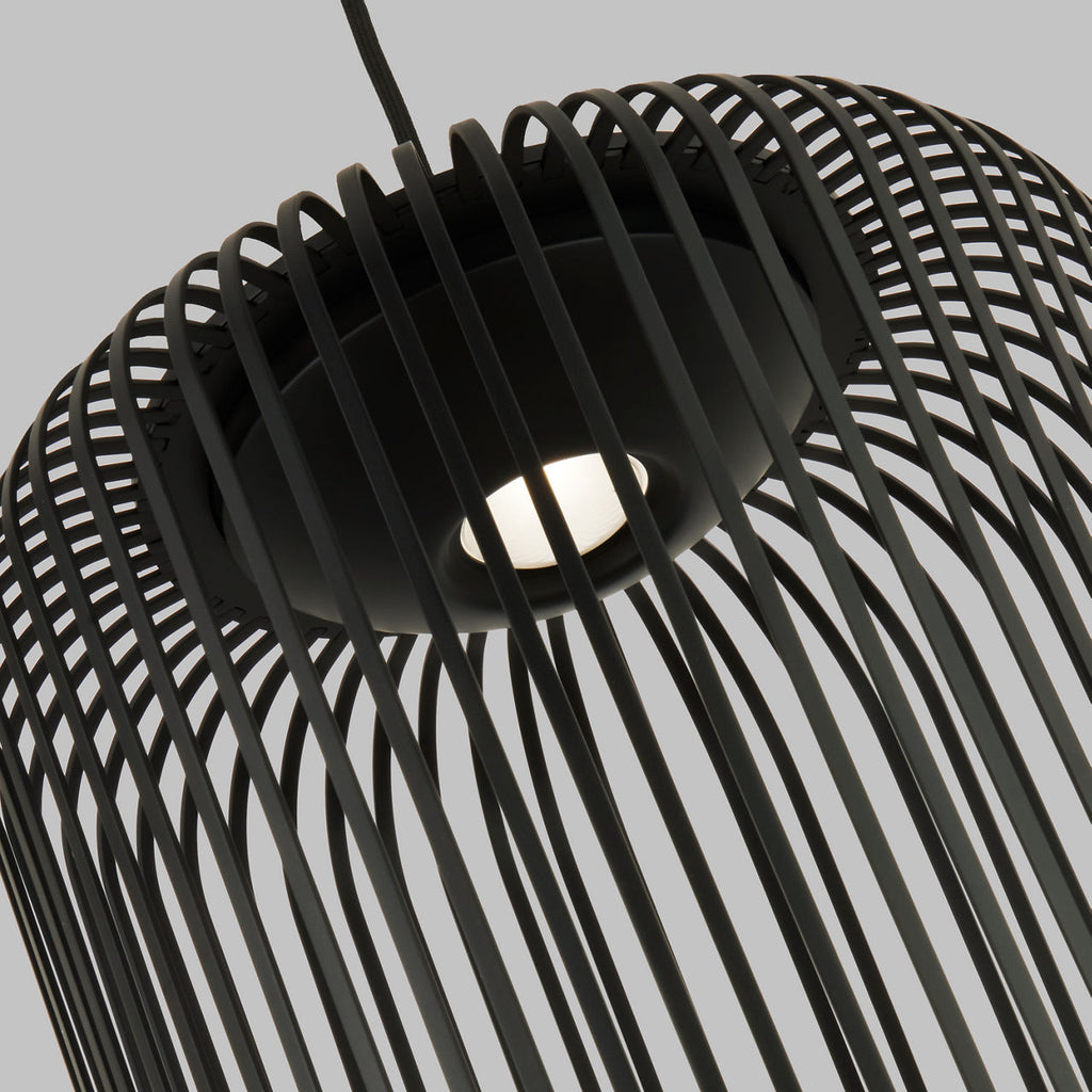 Kai 1 Pendant Nightshade Black 3000K 90 CRI integrated led 90 cri 3000k 120v