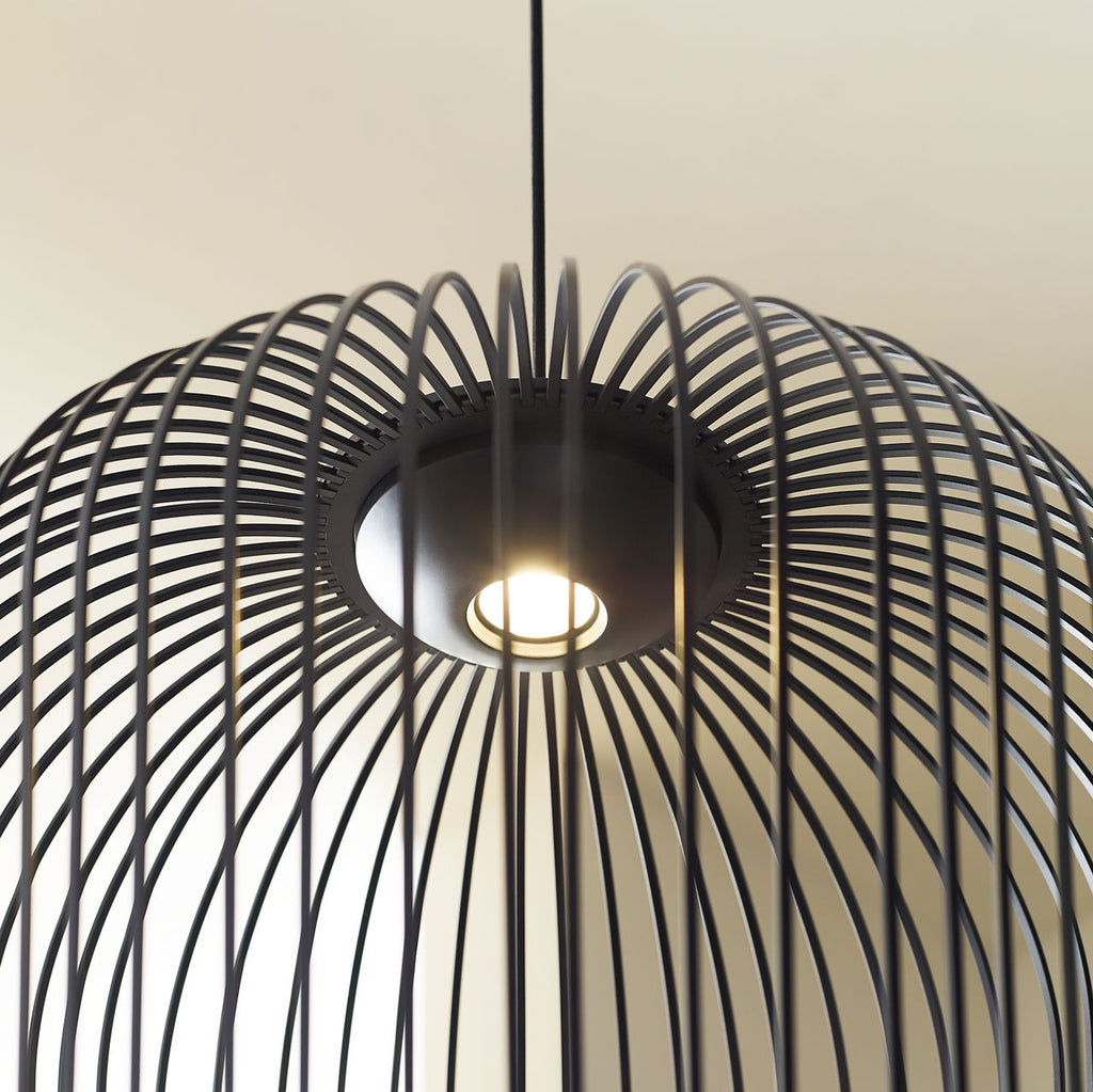 Kai 2 Pendant Nightshade Black LED 90 CRI 3000K 120V