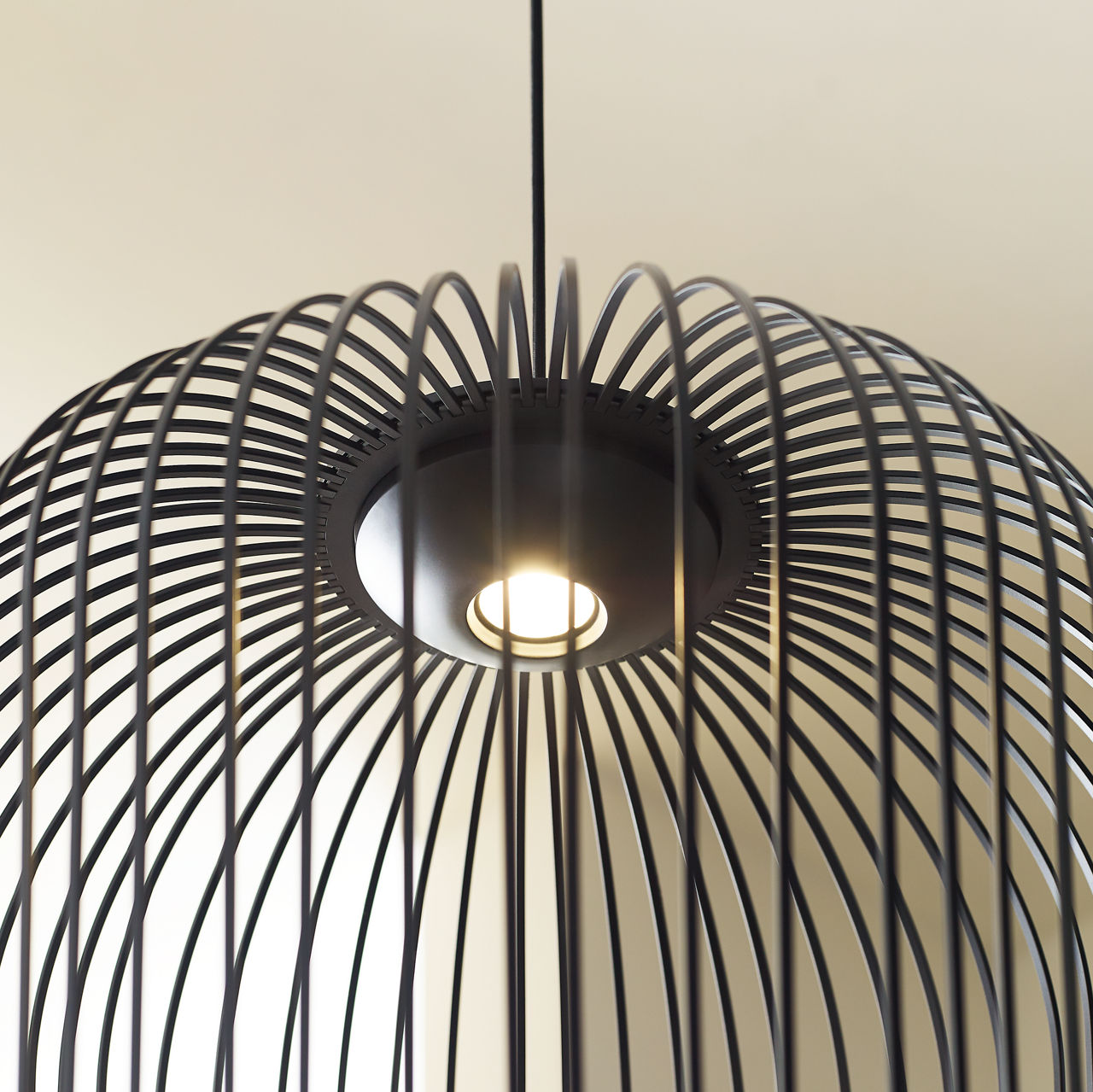 Kai 2 Pendant Nightshade Black LED 90 CRI 3000K 120V