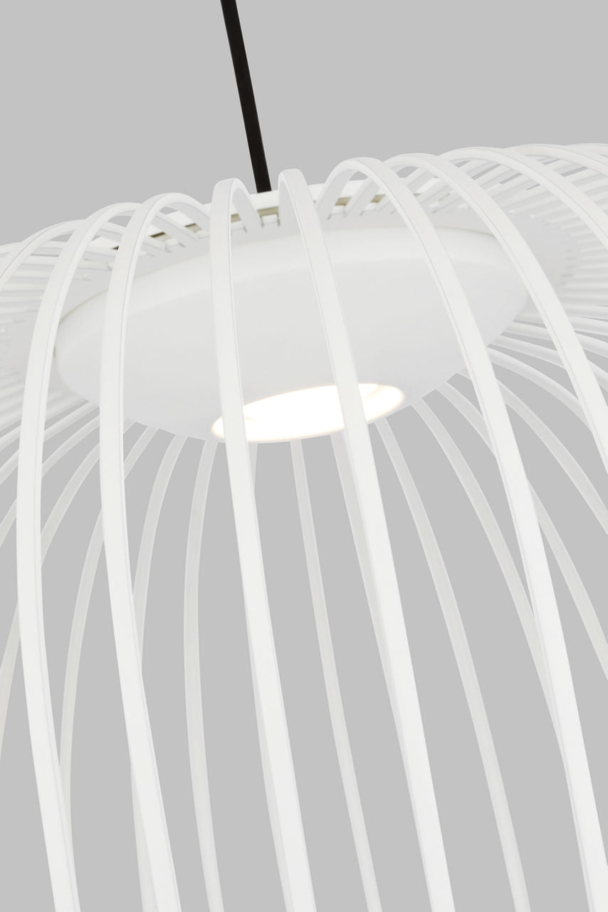 Kai 2 Pendant Matte White LED 90 CRI 3000K 120V